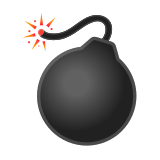 Bomb Emoji, Google style