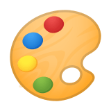 Artist Palette Emoji, Google style