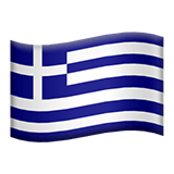 Flag: Greece Emoji, Apple style