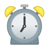 Alarm Clock Emoji, Google style
