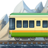 Mountain Railway Emoji, Apple style