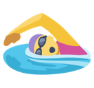 Woman Swimming Emoji, Facebook style