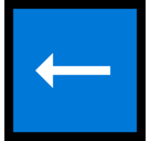 Left Arrow Emoji, Microsoft style