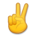 Victory Hand Emoji, LG style