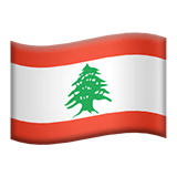 Flag: Lebanon Emoji, Apple style