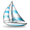 Sailboat Emoji, Samsung style
