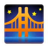 Bridge At Night Emoji, Google style