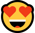 Heart Eyes Emoji, Microsoft style