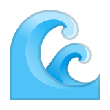Water Wave Emoji, Google style