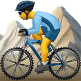 Mountain Biker Emoji, Apple style