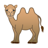 Two-Hump Camel Emoji, Google style