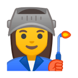 Woman Factory Worker Emoji, Google style