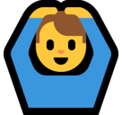 Man Gesturing Ok Emoji, Microsoft style