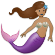 Mermaid Emoji with Medium Skin Tone, Samsung style