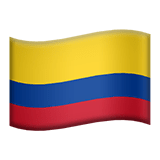 Flag: Colombia Emoji, Apple style