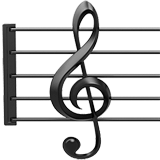 Musical Score Emoji, Apple style
