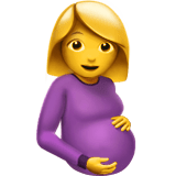 Pregnant Woman Emoji, Apple style