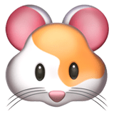 Hamster Face Emoji, Apple style