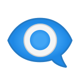 Eye in Speech Bubble Emoji, Google style