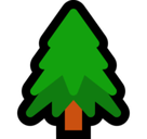 Evergreen Tree Emoji, Microsoft style