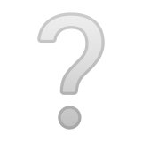 White Question Mark Emoji, Google style