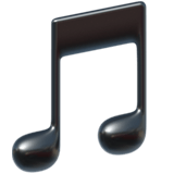 Musical Note Emoji, Apple style