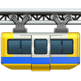 Suspension Railway Emoji, Apple style