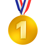 1st Place Medal Emoji, Apple style