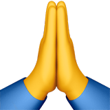Praying Hands Emoji, Apple style