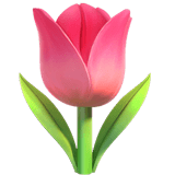 Tulip Emoji, Apple style