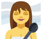 Woman in Steamy Room Emoji, Facebook style