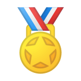 Sports Medal Emoji, Google style