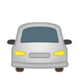 Oncoming Automobile Emoji, Google style