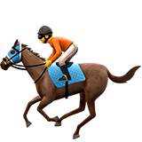 Horse Racing Emoji, Apple style