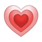 Growing Heart Emoji, Google style