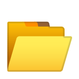 Open File Folder Emoji, Google style
