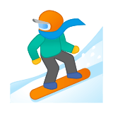 Snowboarder Emoji, Google style