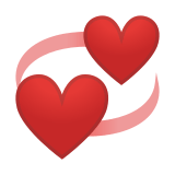 Revolving Hearts Emoji, Google style