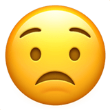 Worried Emoji, Apple style