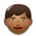 Man Emoji with Medium-Dark Skin Tone, LG style
