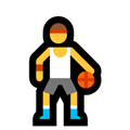 Person Bouncing Ball Emoji, Microsoft style