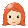 Woman: Light Skin Tone, Red Hair, Samsung style