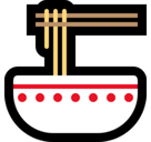 Steaming Bowl Emoji, Microsoft style