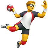 Man Playing Handball Emoji, Apple style