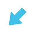 Down-Left Arrow Emoji, Google style