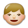 Boy Emoji with Medium-Light Skin Tone, LG style