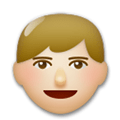 Man Emoji with Medium-Light Skin Tone, LG style