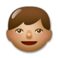 Boy Emoji with Medium Skin Tone, LG style