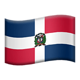 Dominican Flag Emoji, Apple style