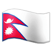 Flag: Nepal Emoji, Samsung style